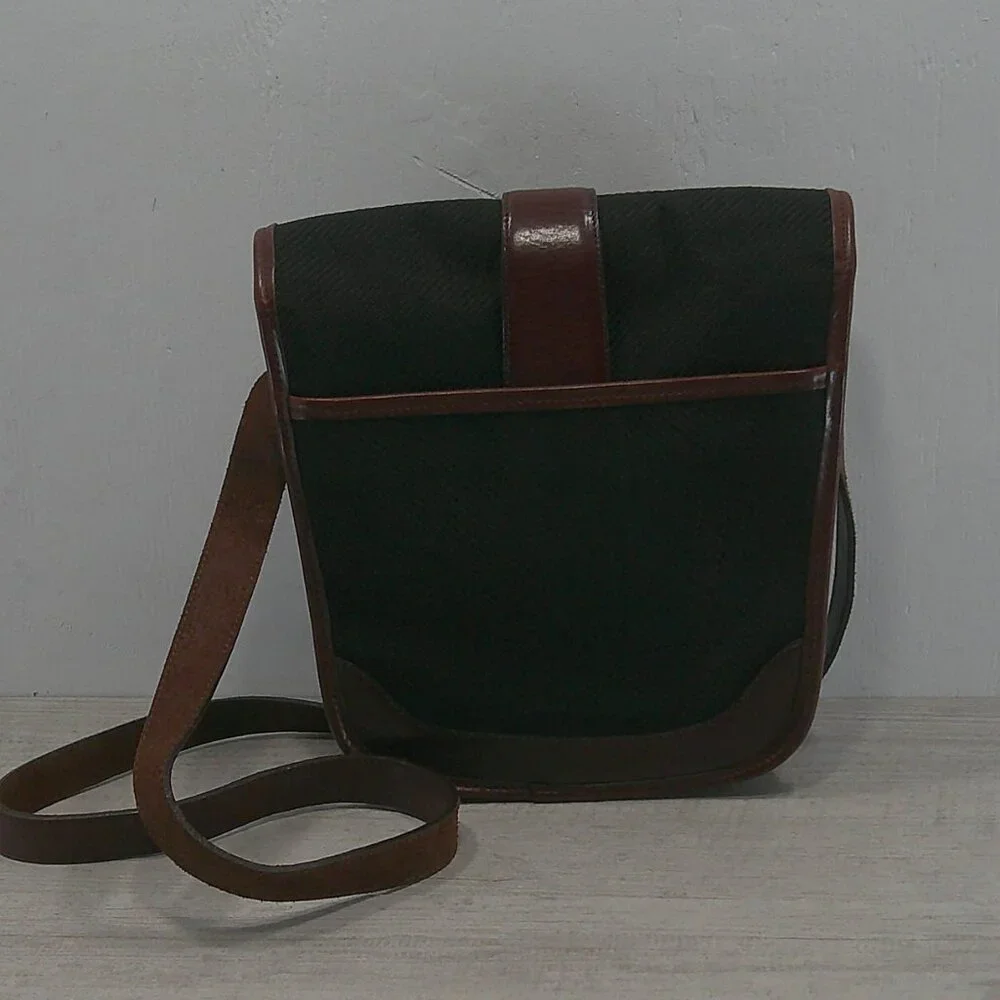 Brighton Vintage Leather Western Equestrian Style crossbody Saddle Bag Y2K